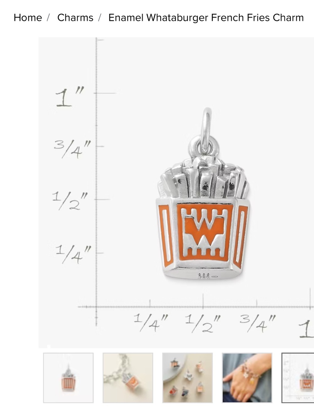 Whataburger French Fry Charm - Picture 3 of 5